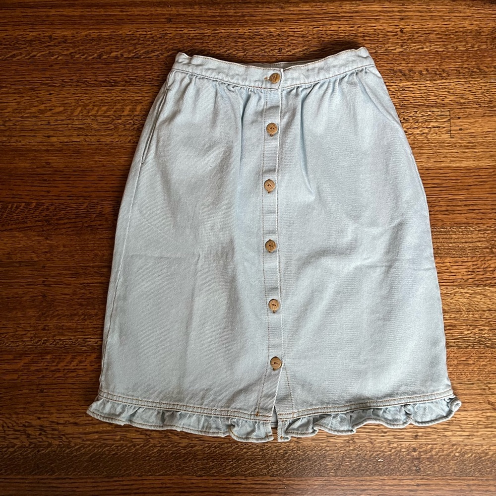 Fin & Vince Denim Skirt NWOT
